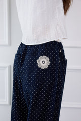 STARRY DOT WIDE PANTS