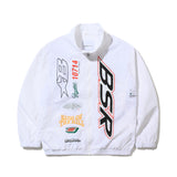 BSR スポーティートラックジャケット ホワイト
