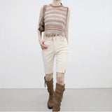Miju's Fringe Sleeveless Knitwear