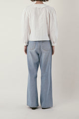 Round collar blouse