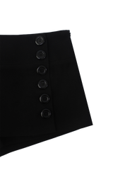 [ID] Classic Button Skort (Black)