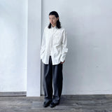 Textured Stripe Drop-Shoulder Shirt