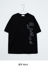 [unisex] キライ プリンティング ルーズフィット ショート スリーブ ティー