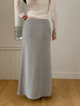 OM Sweat Peach Warm Maxi Skirt (3color)