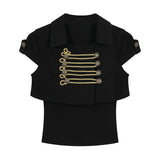 Chloe Royal Cord Layered Top