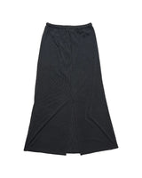 RAW EDGE LONG SKIRT (BLACK) WOMENS