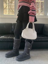 Moufee Fur-Lined Belted Long Ugg Boots