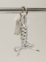 MINK ROPE KEYRING / SILVER