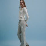 Lace Up Long T-shirt (White)