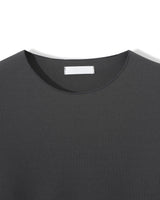 Sheer Raw-Edge Waffle Long Sleeve