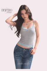 Hot Sagging Lace Sleeveless Top