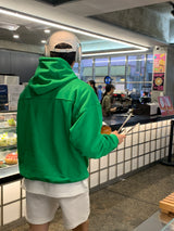 LMNルヴァン USAコットンオーバーサイズフィットスリットフーディー(12 colors)