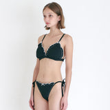  FRILL LACE BIKINI SET / BLACK