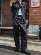 ルーンカットセルベッジデニムパンツ