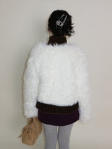 Angel Hairri Fur ボレロ ショートジャケット (Semi Cropped Jacket)