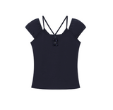 Corinne Layered Neck Tee