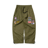 RACING PATCH SUPER WIDE PANTS KAHKI