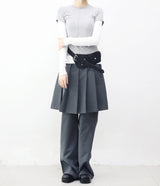 Merci pleated skirt layered pants