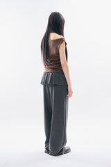 Thira stripe 2-way tee