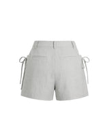リボンリネンサマーショーツ Light Grey