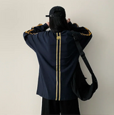 Football Two-Line Loose Fit Sweatshirt
