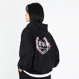 SNOW PLUM BLOSSOM HOODIE (BLACK)