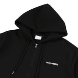 Back print logo zip hoodie