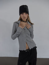 CROSS STUDDED BEANIE / BLACK