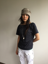 Node punched hair scarf (2color)