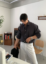 Wonderant Ice Cotton Linen Overfit Shirt