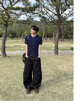 ゴーバーノンフェードカーブドデニムパンツ
