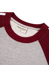 [起毛]UNISEX Football Team Jersey Heavy Terry Raglan Sweatshirt Melan Gray (FCE4TS654M)
