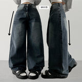 Loafing Natural Washing Daily Denim Wide Pants
