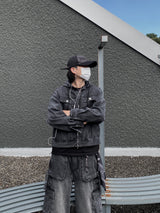 Fed Two-Way Denim Hooded Jacket 2C