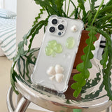 [made]three-leafs clover resin phonecase 