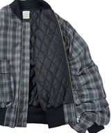 UNISEX オーバーサイズチェックブルゾン