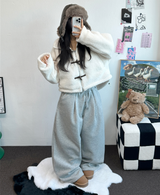 INSIDE-MINK🤍 PINTUCK BASIC LONG WIDE PANTS 🤍🖤🩶3COLOR