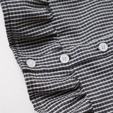 Veya Button Peplum Blouse