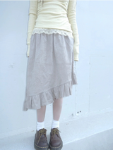 petal frill skirt