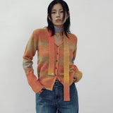 Midnight gradation cardigan