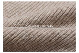カシミアハッチラウンドカーディガン / Cashmere Hacchi Round Cardigan (7 colors)