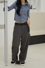 Mild Cotton Checkered Collar Shirt