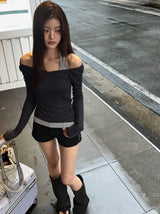 Premium Summer V-Neck Long Sleeve