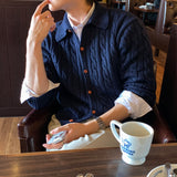 LMN Lunnel スプリングケーブルカラーニットカーディガン (4 colors)