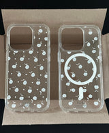 Rose /  Polka Dot Rose Pattern Jell Hard Case