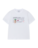 26SS WOMAN タイピングプロフィール半袖Tシャツ