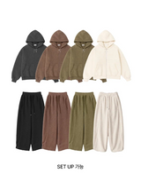 [SET UP가능] sheep hair overfit hood zip up(4color)