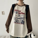 Moment Color-Block Raglan Knit Long Sleeve T-shirt (3 colors) H&L