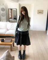 Pereu Dot Frill Midi Skirt