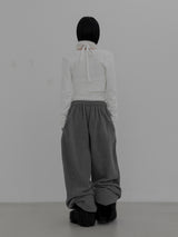 Winter Lettering Fleece Pants